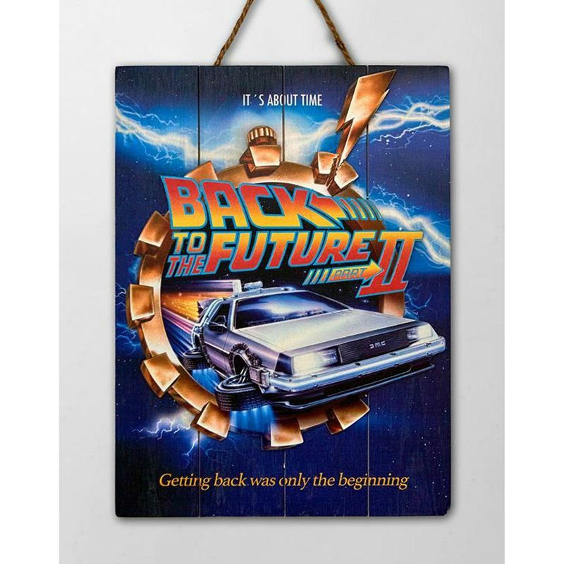 Back to the Future Wood Poster 2