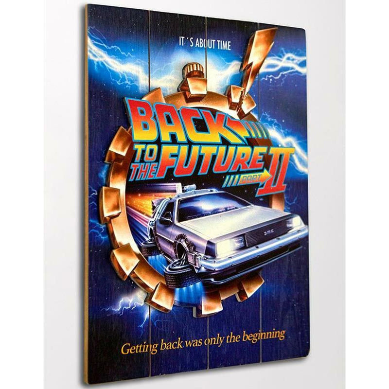 Back to the Future Wood Poster 2