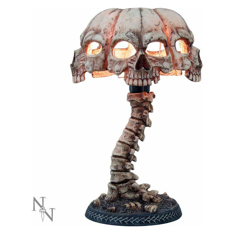 Atrocity Natural Bone Skull N Spine Lamp