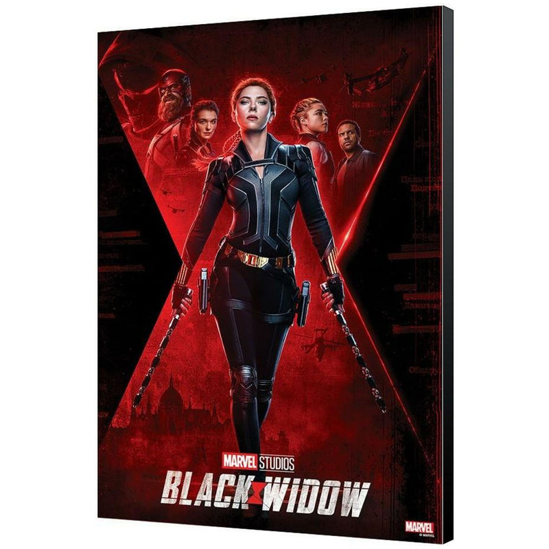 Black Widow Movie Poster Wood Panel