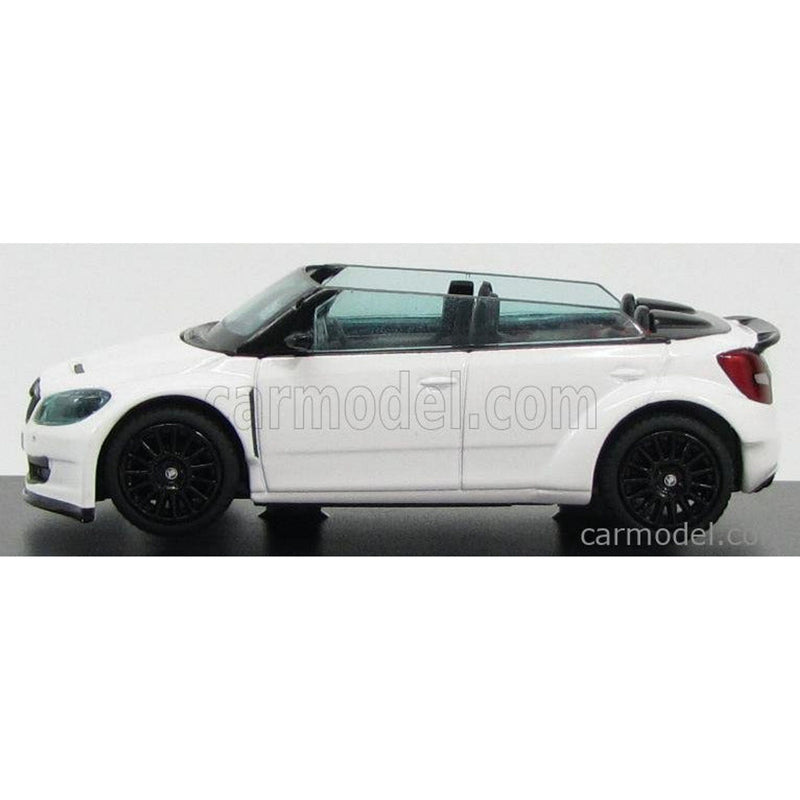 Abrex Skoda Fabia Rs2000 Roadster Concept Car 2011 - Black Wheels White - 1:43