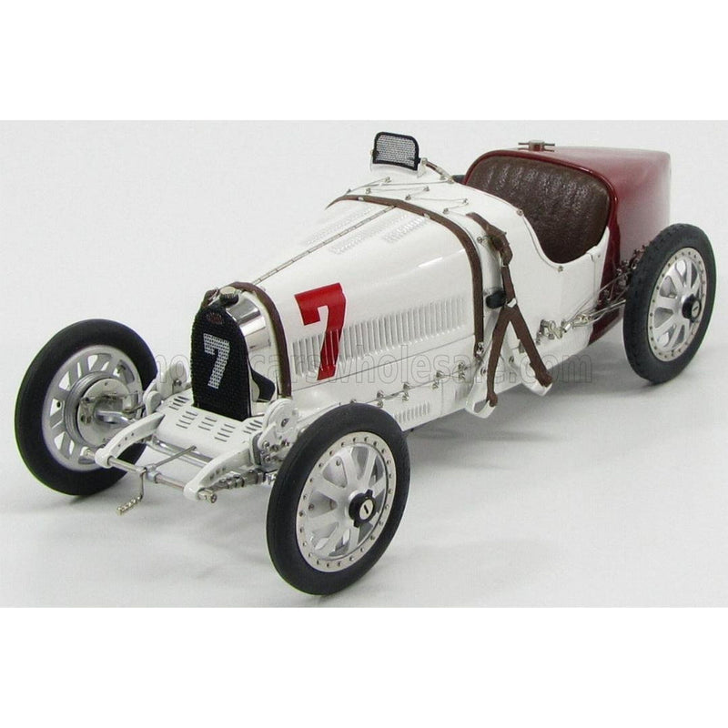 Bugatti T35 N 7 GP National Colour Project Poland 1924 White Red 1:18