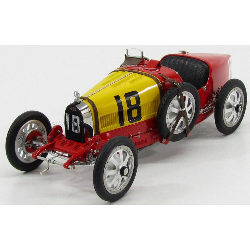 Bugatti T35 N 18 National Colour Project Spain 1924 Red Yellow 1:18