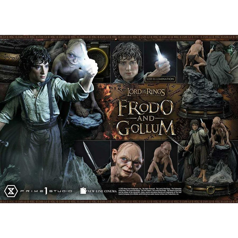 Lord Of The Rings Frodo + Gollum Bonus Version Statue