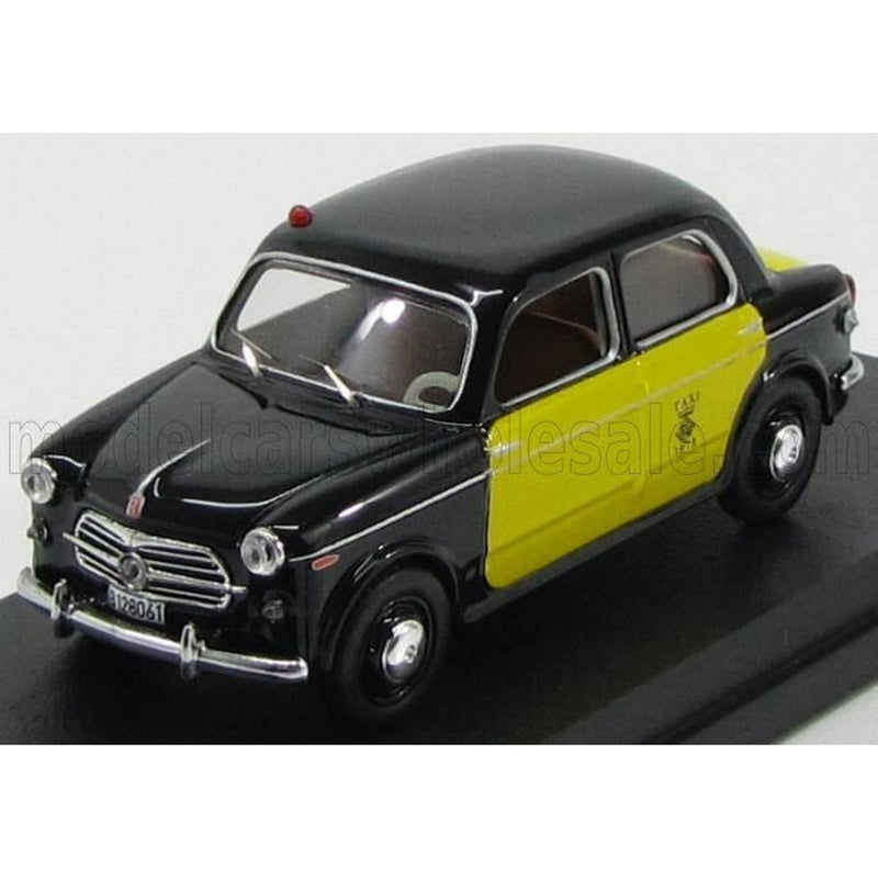 Fiat 1100 / 103 Taxi Barcellona 1956 Black Yellow - 1:43