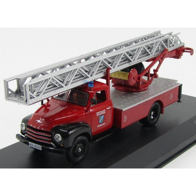 Opel Blitz Truck Scala Freiwillige Feuerwehr 1952 - Fire Engine - Vigili Del Fuoco Red Silver 1:43
