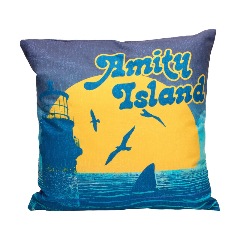 Jaws Amity Island Square Cushion