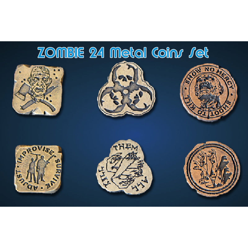 Zombie Metal Coins Set (24)