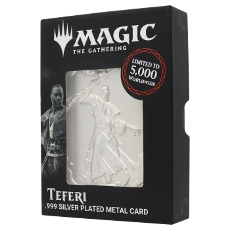 Magic The Gathering Limited Edition .999 Silver Plated Teferi Metal Collectible