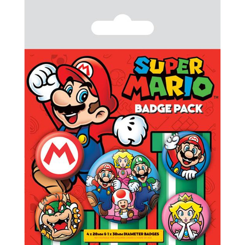 Super Mario (Mario) Badge Pack