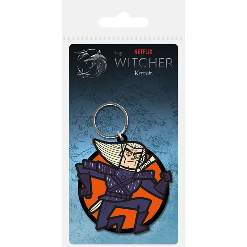 The Witcher Geralt Rubber Keychain