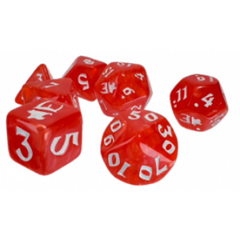 Munchkin Polyhedral Dice 7 Red / White