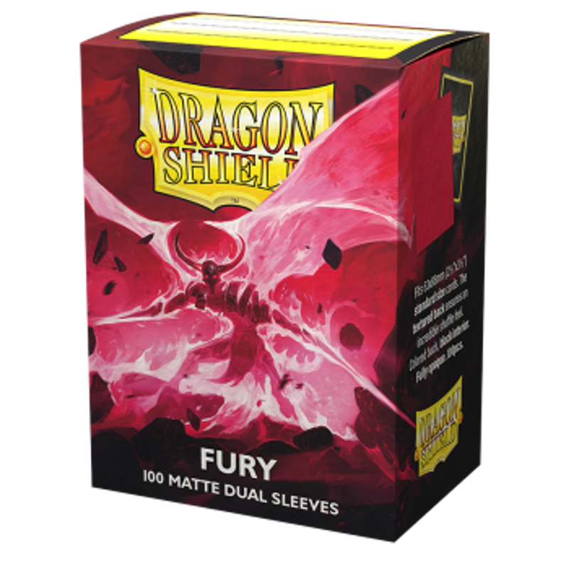 Dragon Shield Dual Matte Sleeves Fury 'Alaric, Crimson King' - 100 Sleeves