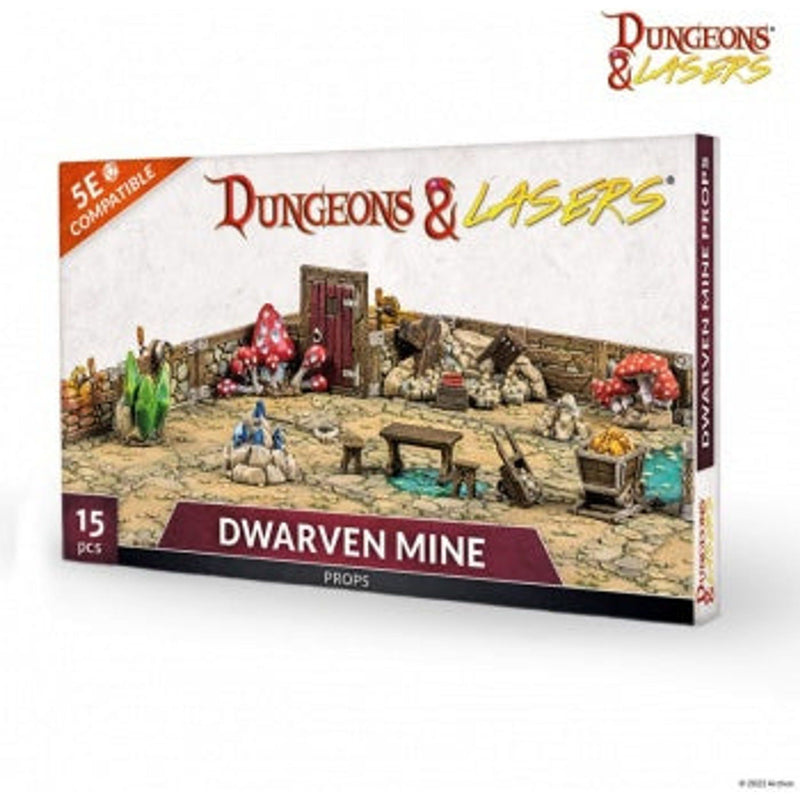 Dungeons & Lasers Dwarven Mine Props