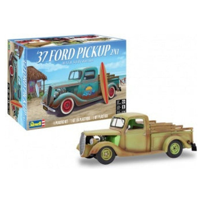37 Ford Pickup With Surfboard 2N1 - 1:25