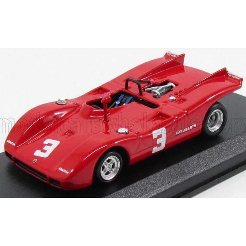 Fiat Abarth 2000 Spider N 3 2Nd European 2 Litre Championship Salzburgring 1970 D.Quester Red 1:43