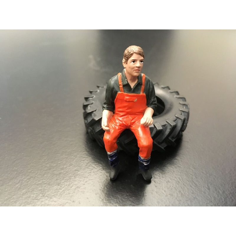Excavator Operator Orange Safety Jacket - 1:32