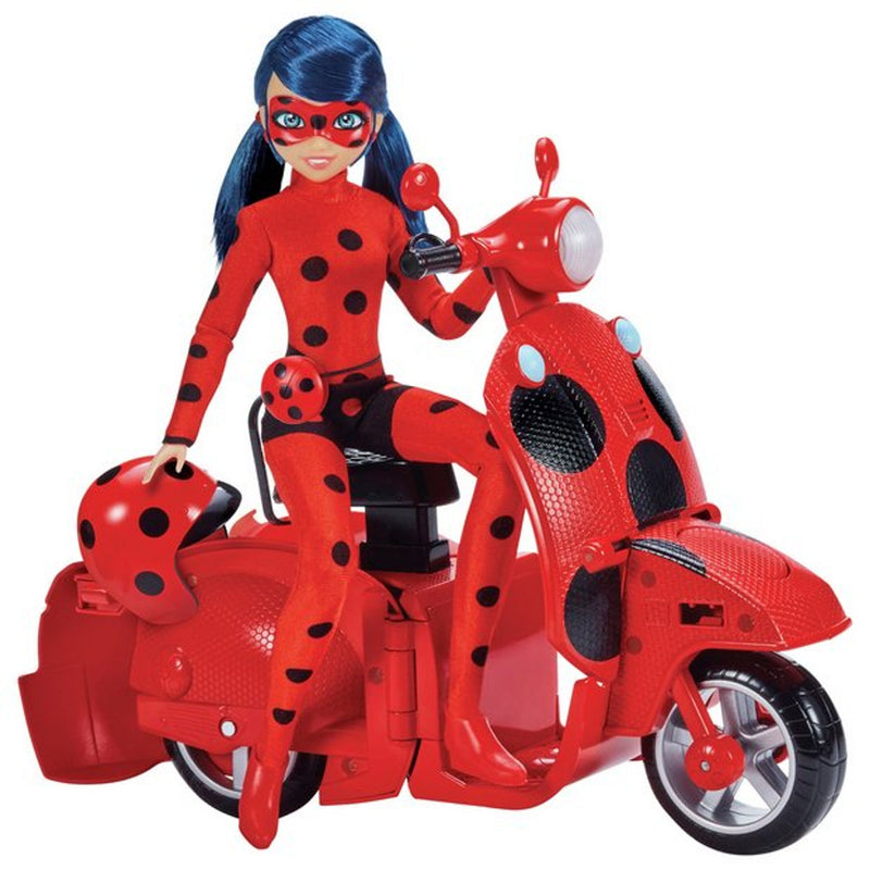 Miraculous: Tales Of Ladybug And Cat Noir - Ladybug Lucky Charm With Scooter 26 Cm Doll