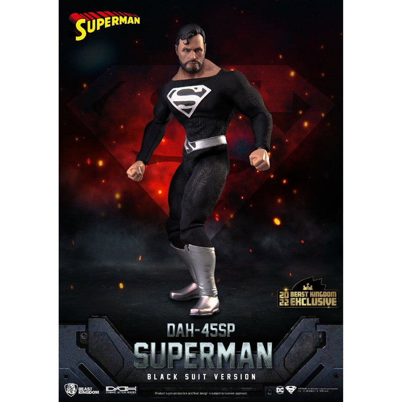 DC Comics: Superman Black Suit Figure - 1:9