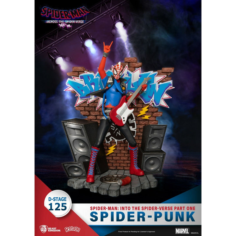Marvel: Spiderman Into the Spider-Verse Part One - Spider-Punk PVC Diorama