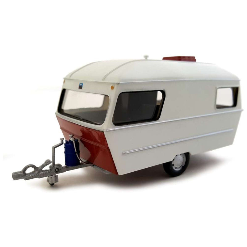 Caravan IV 1990 - White / Maroon Short - 1:43