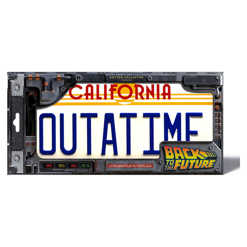 Back To The Future: OUTATIME License Plate Replica