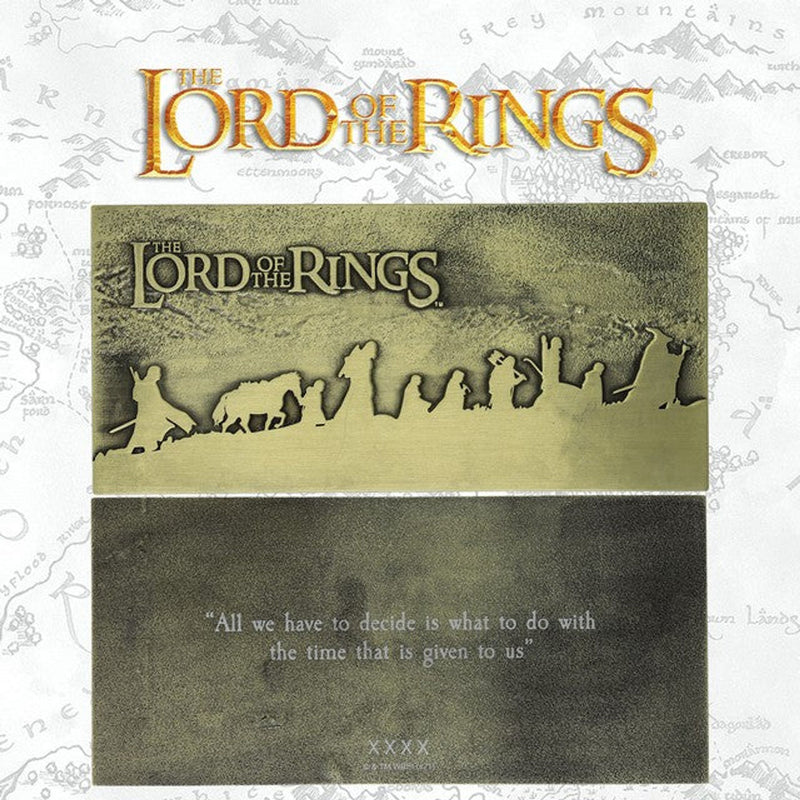 Lord Of The Rings: The Fellowship Metal Plaque