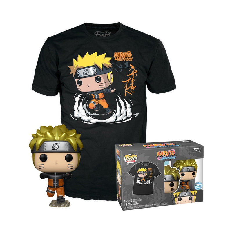 Pop! And Tee: Naruto Shippuden - Metallic Naruto Runner T-Shirt