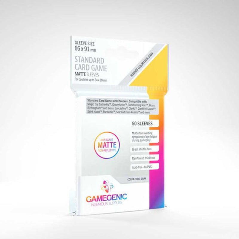 Unit Gamegenic Matt Standard Card Game Sleeves - 50 ct in box - 66 X 91 MM