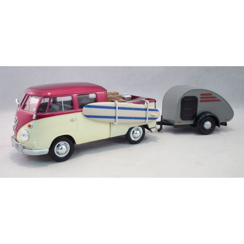 Volkswagen T2 Van And Caravan Surfing - 1:24