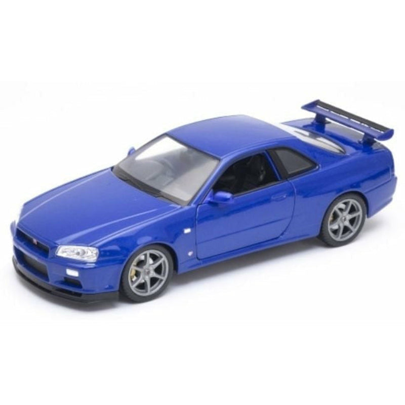 Nissan Skyline GT-R R34 Metallic Blue - 1:24