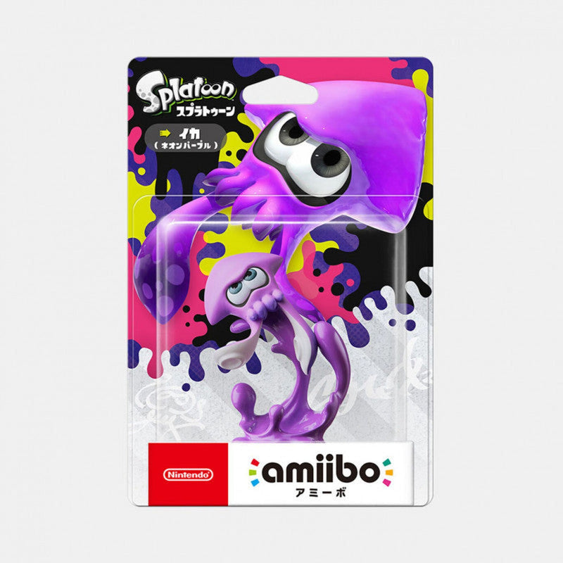 Amiibo Squid Neon Purple Splatoon