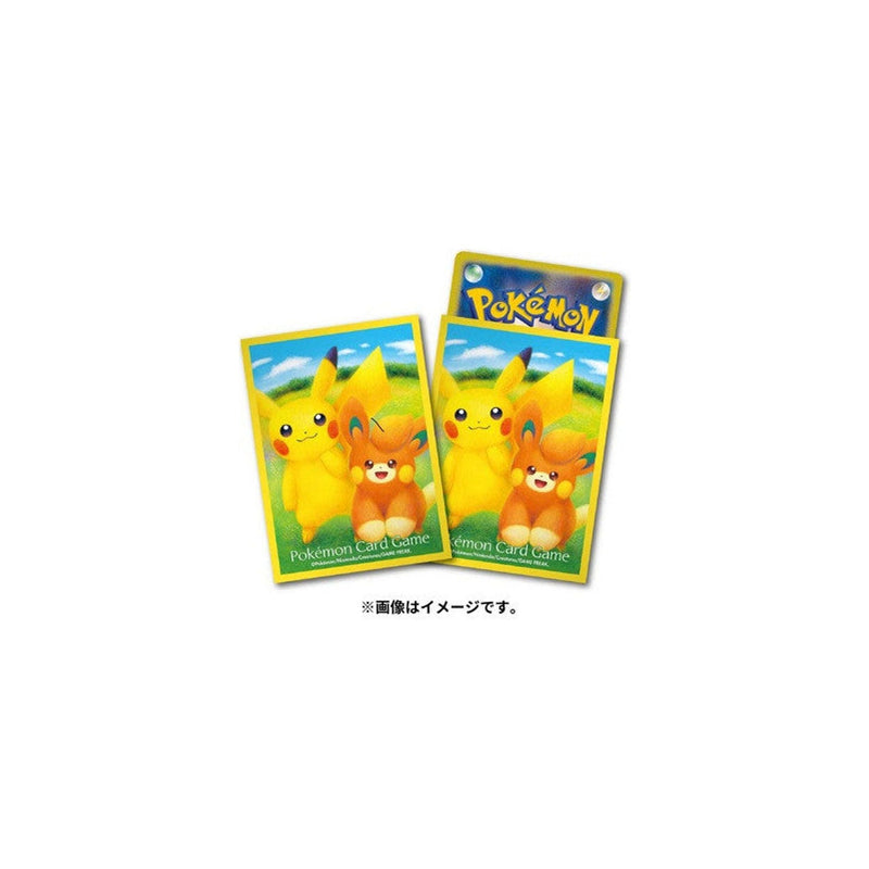 Card Sleeves Pikachu and Pawmi Pokemon - 9.2×6.6×0.02 cm