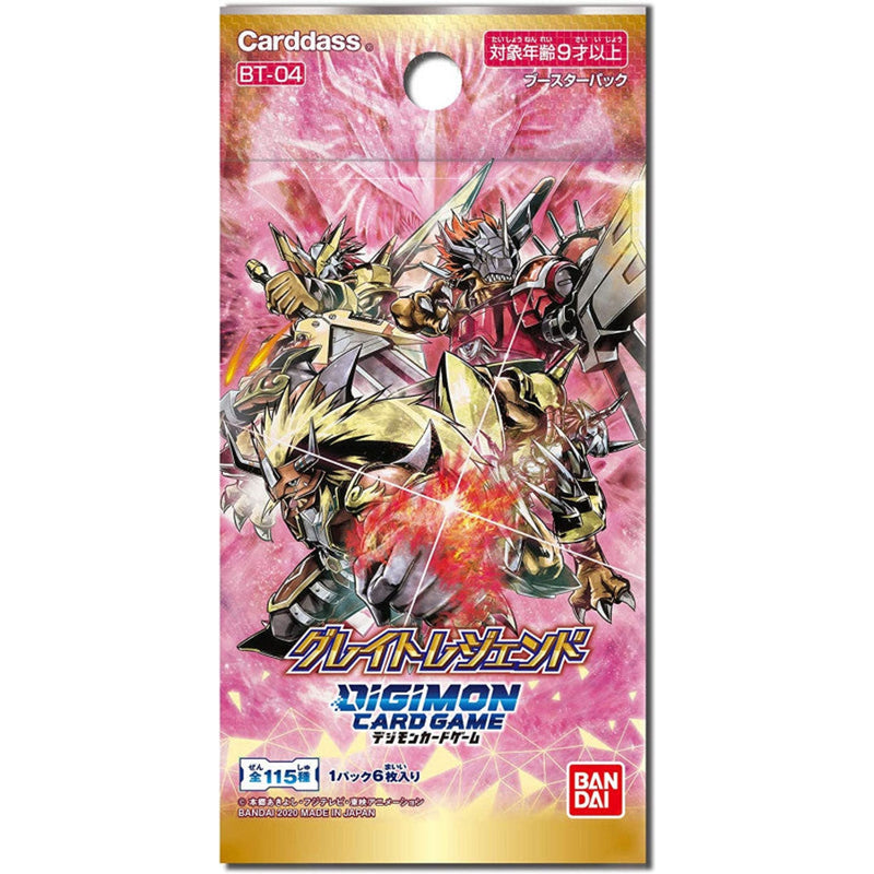 Display Great Legend Digimon Card BT-04