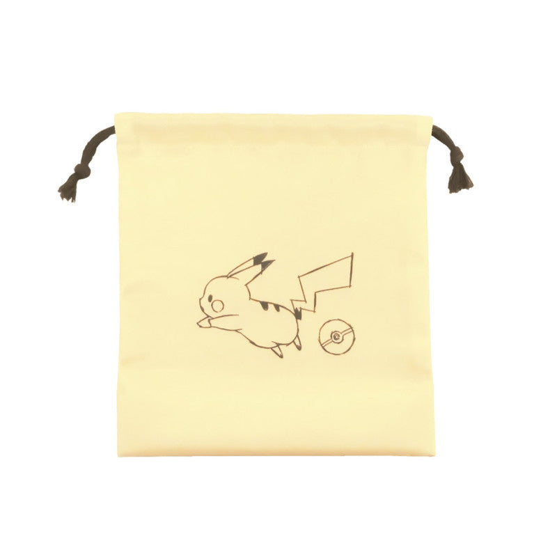Drawstring Bag Yellow Pokemon Pikachu Number025