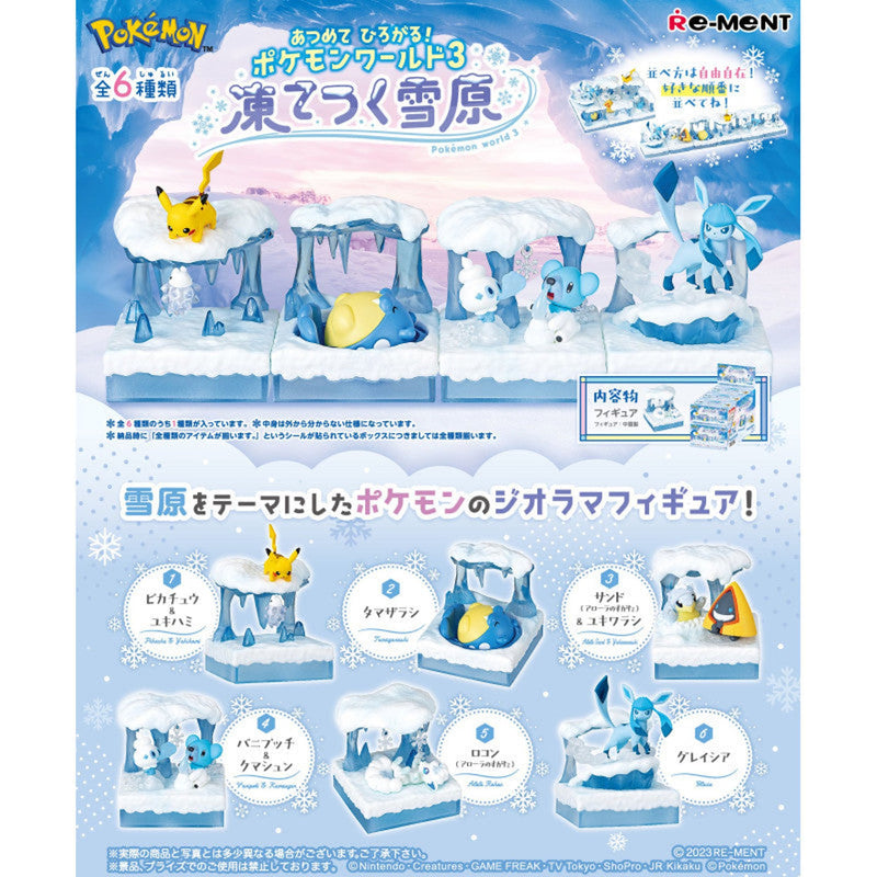 Figure Box Frozen Snow Field Pokemon World 3