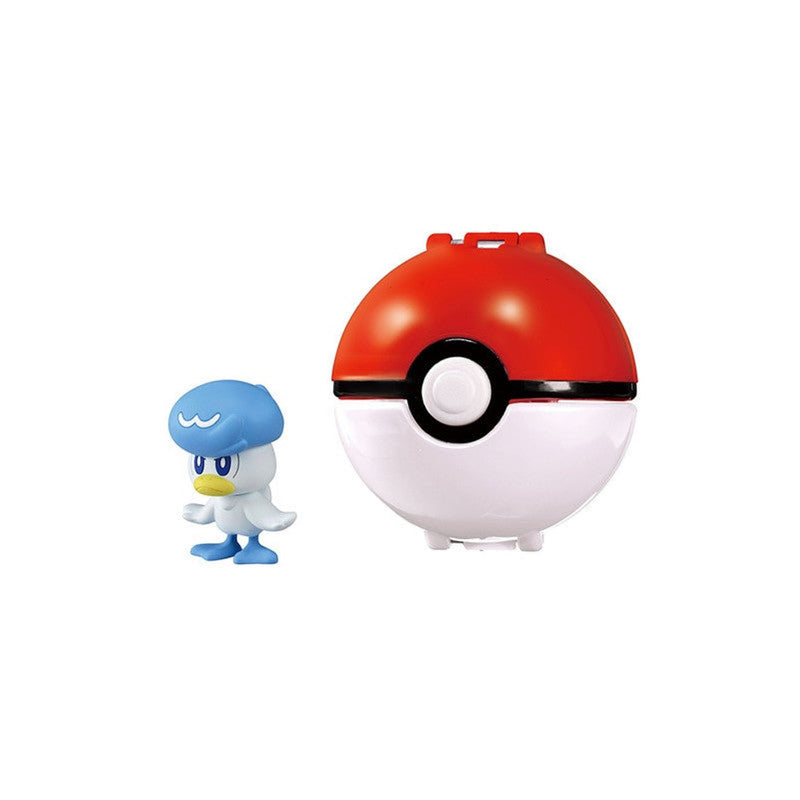 Pokemon Figure Quaxly Set Poke Ball Moncolle Poke Out - 20 × 17 × 8 cm