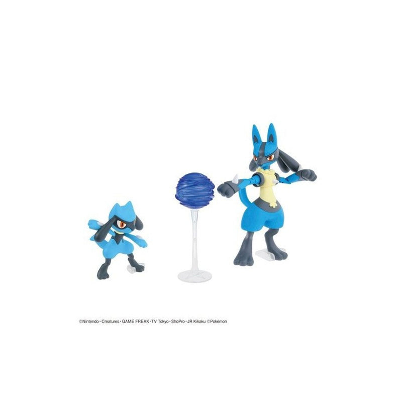 Pokemon Figure Riolu And Lucario Plastic Model
