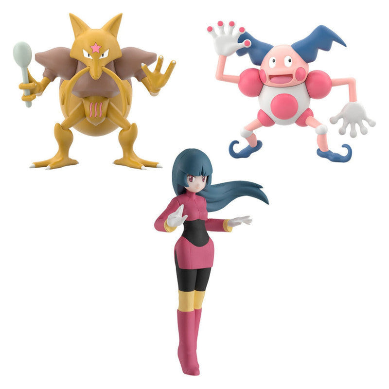 Figures Sabrina & Kadabra & Mr. Mime Pokemon Scale World Kanto