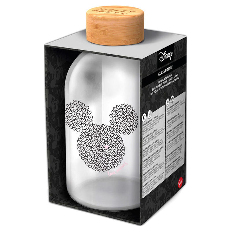 Disney Mickey Glass Bottle - 620 ML