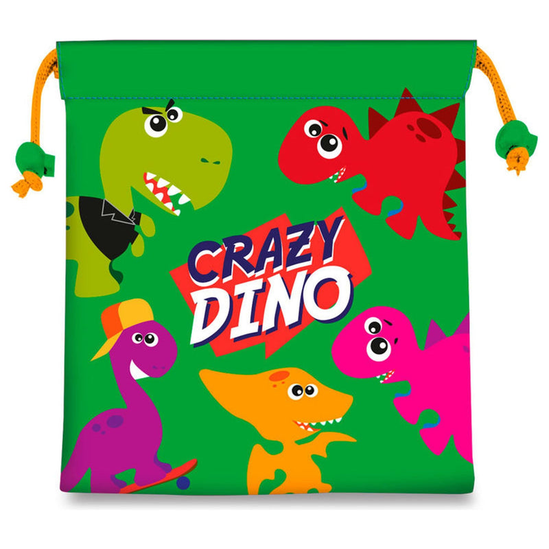 Crazy Dino Lunch Bag - 22 CM