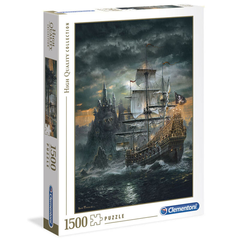 The Pirate Ship Puzzle Of 1500 Pieces - 37 x 28.1 x 5.5 CM