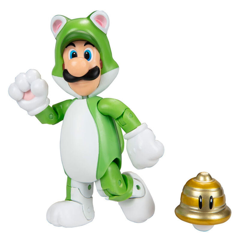 Nintendo Super Mario Cat Luigi Figure - Version 1 - 10 CM