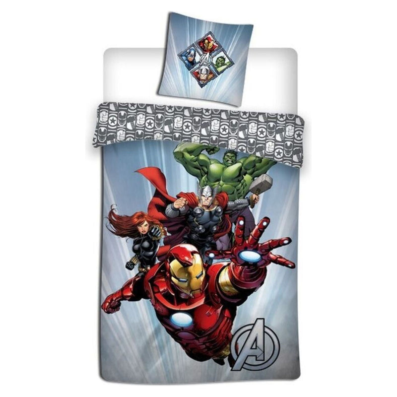 Avengers Microfibre Duvet Cover Bed - Version 2 - 90 CM