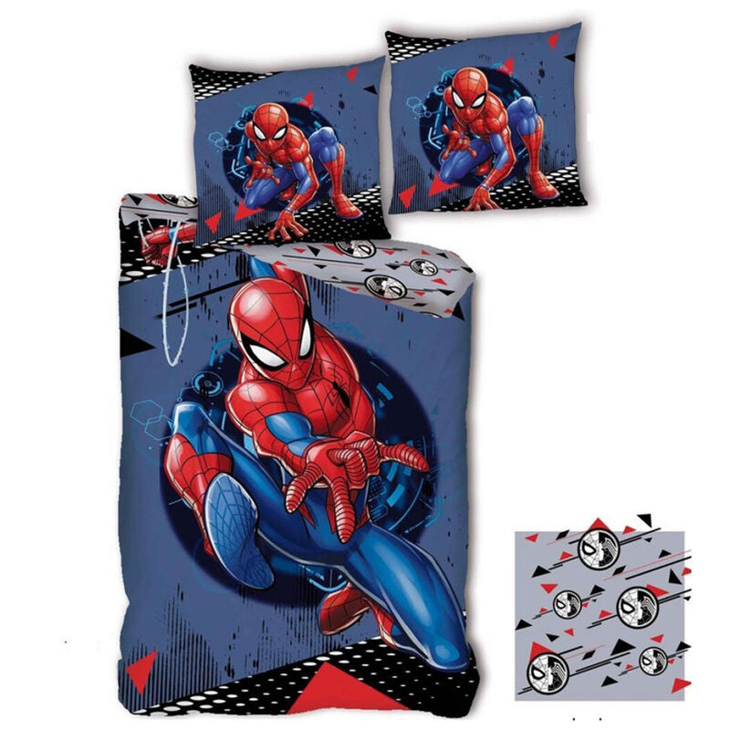 Spiderman Microfibre Duvet Cover Bed - Version 3 - 90 CM