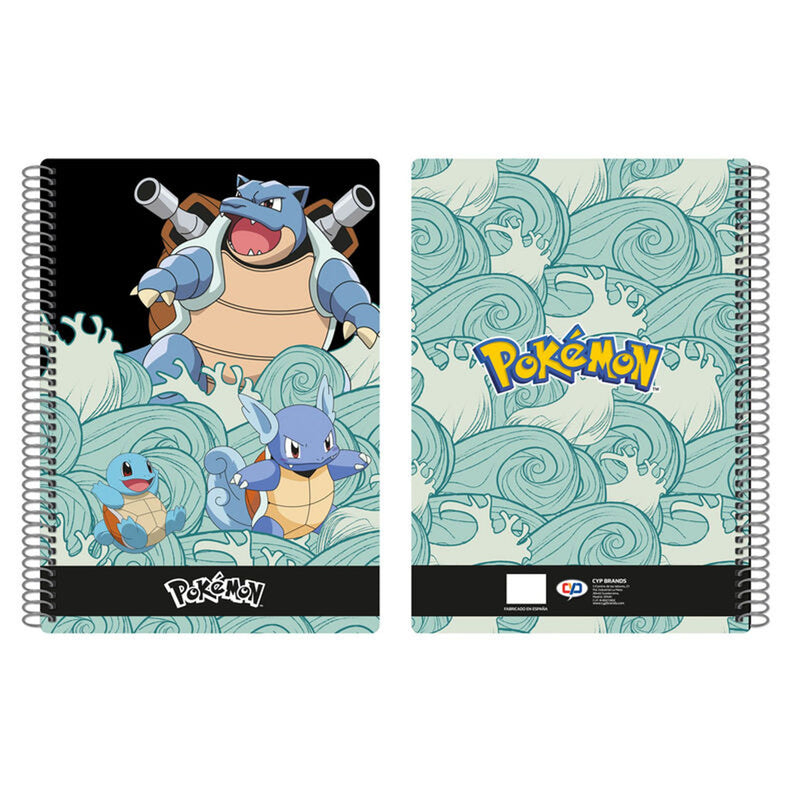 Pokemon Squirtle Evolution A4 Notebook - 22 x 1 x 31 CM
