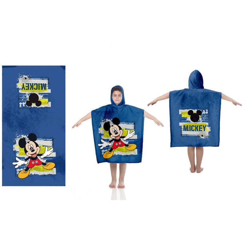 Mickey Cotton Poncho Towel - Version 2 - 110 x 55 CM