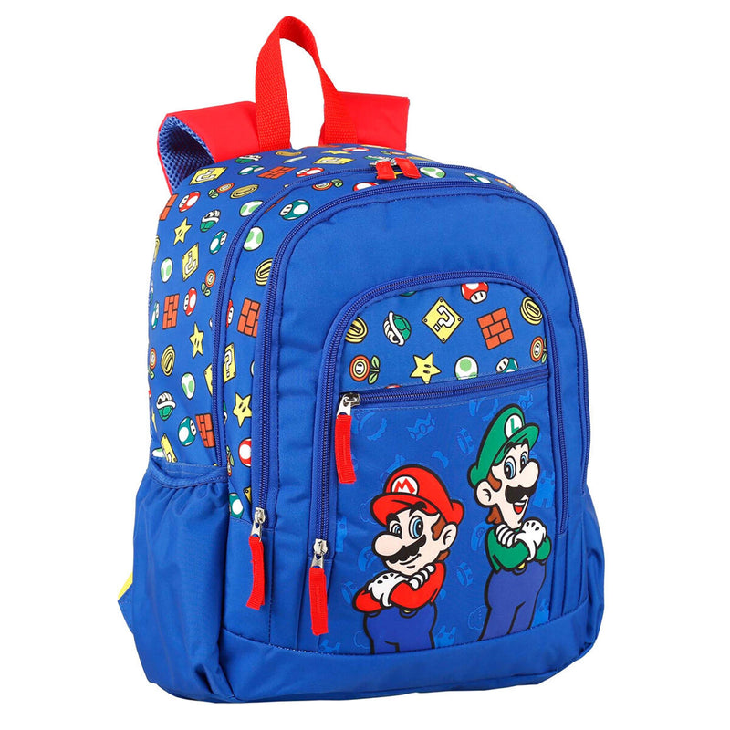 Super Mario Bros Mario And Luigi Backpack - 40 CM