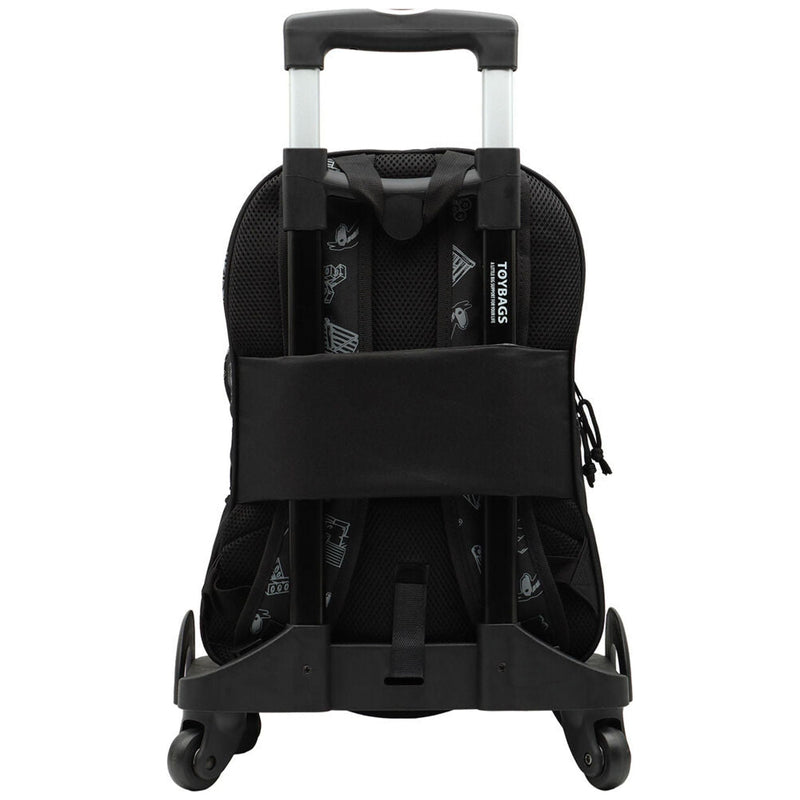 Fortnite Dark Black Backpack & Toy Bags Trolley - 42 CM