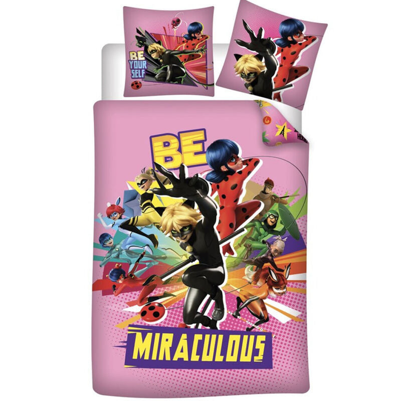 Miraculous Lady Bug Microfibre Duvet Cover Bed - Version 5 - 90 CM